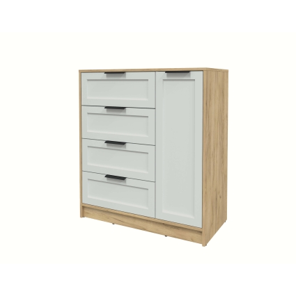 Тумба Тренд КТ-Т90 (Дуб золотой ЛДСП/ Грэй ЛМДФ) Ш900 В1020 Г451 Тумба Тренд КТ-Т90 (Дуб золотой ЛДСП/ Грэй ЛМДФ) Ш900 В1020 Г451